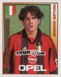 Sticker Gennaro Gattuso - Calcio 2000 n. 217 - Merlin