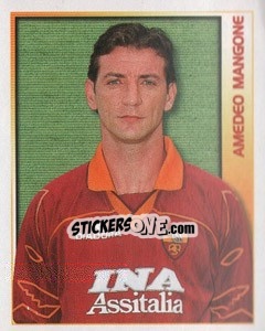 Figurina Amedeo Mangone - Calcio 2000 - Merlin