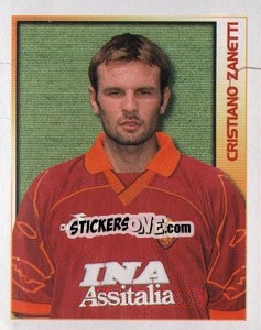 Cromo Cristiano Zanetti - Calcio 2000 n. 347 - Merlin