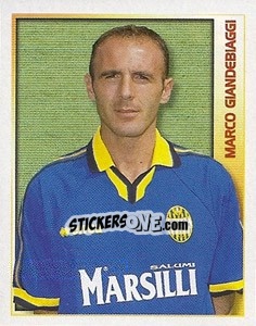 Sticker Marco Giandebiaggi - Calcio 2000 n. 444 - Merlin