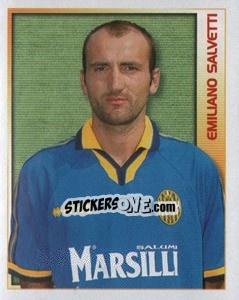 Sticker Emiliano Salvetti - Calcio 2000 n. 447 - Merlin