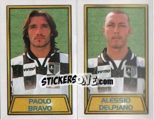 Sticker Paolo Bravo / alessio Delpiano - Calcio 2000 - Merlin