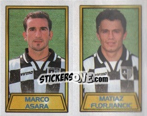 Cromo Marco Asara / Matiaz Florjiancic - Calcio 2000 - Merlin