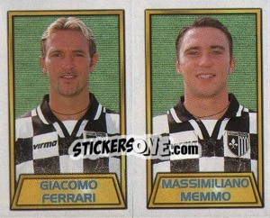 Sticker Giacomo Ferrari / Massimiliano Memmo - Calcio 2000 - Merlin