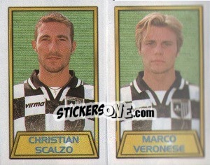 Cromo Christian Scalzo / Marco Veronese - Calcio 2000 - Merlin