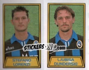 Sticker Stefano Lorenzi / Ljubisa Dunderski - Calcio 2000 n. 463 - Merlin