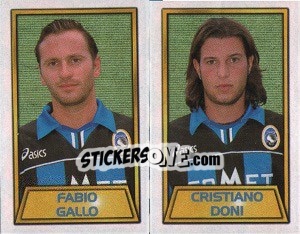Figurina Fabio Gallo / Cristiano Doni - Calcio 2000 - Merlin