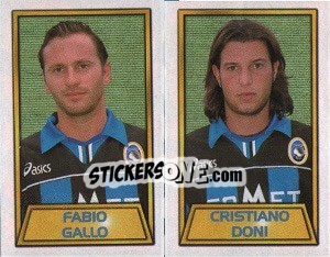Sticker Fabio Gallo / Cristiano Doni - Calcio 2000 n. 464 - Merlin