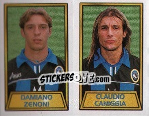 Figurina Damiano Zenoni / Claudio Caniggia - Calcio 2000 - Merlin