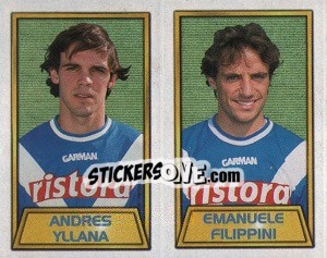 Sticker Andres Yllana / Emanuele Filippini - Calcio 2000 n. 471 - Merlin