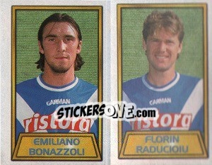 Sticker Emiliano Bonazzoli / Florin Raducioiu - Calcio 2000 n. 474 - Merlin