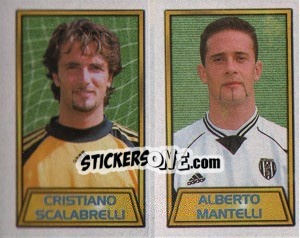 Sticker Cristiano Scalabretti / Alberto Mantelli - Calcio 2000 n. 477 - Merlin