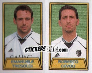 Sticker Emanuele Tresoldi / Roberto Cevoli - Calcio 2000 n. 479 - Merlin