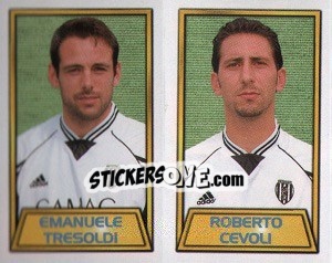 Figurina Emanuele Tresoldi / Roberto Cevoli - Calcio 2000 - Merlin