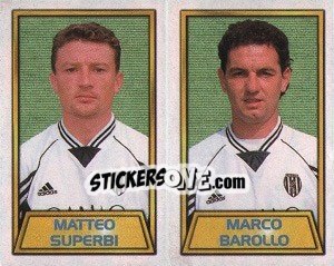 Figurina Matteo Superbi / Marco Barollo - Calcio 2000 - Merlin