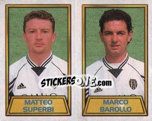Sticker Matteo Superbi / Marco Barollo - Calcio 2000 n. 480 - Merlin