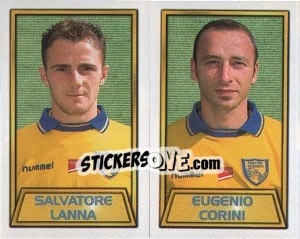 Figurina Salvatore Lanna / eugenio Corini - Calcio 2000 - Merlin