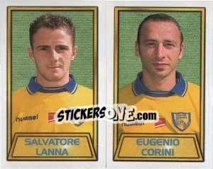 Sticker Salvatore Lanna / eugenio Corini - Calcio 2000 n. 487 - Merlin