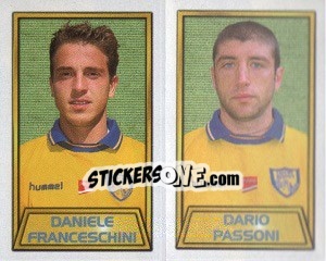 Cromo Daniele Franceschini / Dario Passoni - Calcio 2000 - Merlin