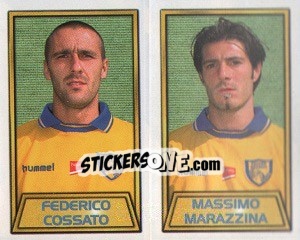 Sticker Federico Cossato / massimo Marazzina - Calcio 2000 n. 490 - Merlin