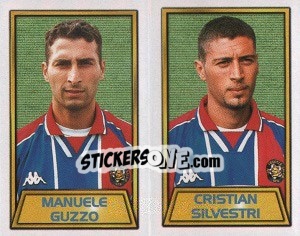 Sticker Manuele Guzzo / Cristian Silvestri - Calcio 2000 n. 494 - Merlin