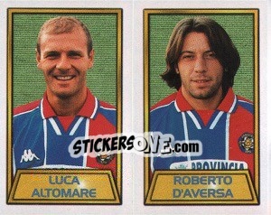 Sticker Luca Altomare / roberto D'Aversa - Calcio 2000 n. 496 - Merlin