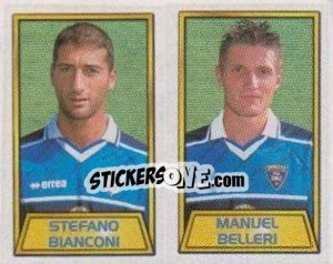 Sticker Stefano Bianconi / Manuel Belleri - Calcio 2000 n. 502 - Merlin