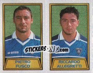 Figurina Pietro Fusco / Riccardo Allegretti - Calcio 2000 - Merlin