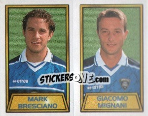 Sticker Mark Bresciano / Giacomo Mignani - Calcio 2000 n. 504 - Merlin
