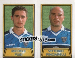 Sticker Michele Fusi / Vittorio Pinciarelli - Calcio 2000 n. 505 - Merlin