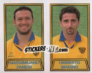 Sticker Massimiliano Fanesi / umberto Marino - Calcio 2000 n. 514 - Merlin