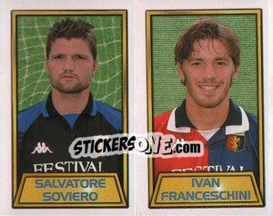Sticker Salvatore Soviero / Ivan Franceschini - Calcio 2000 n. 517 - Merlin