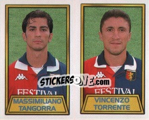 Sticker Massimiliano Tangorra / vincenzo Torrente - Calcio 2000 n. 519 - Merlin