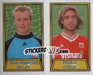 Figurina Jean Francois Gillet / Paolo Cozzi - Calcio 2000 - Merlin