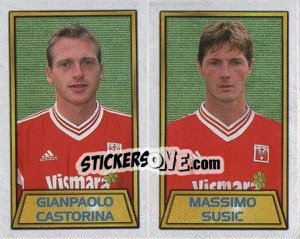 Cromo Gianpaolo Castorina / Massimo Susic - Calcio 2000 - Merlin