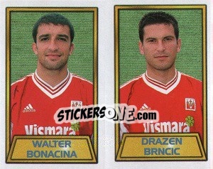 Sticker Walter Bonacina / Drazen Brncic - Calcio 2000 n. 528 - Merlin