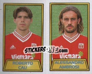 Sticker Roberto Cau / Alessandro Ambrosi - Calcio 2000 n. 529 - Merlin