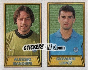 Cromo Alessio Bandieri / Giovanni Lopez - Calcio 2000 - Merlin