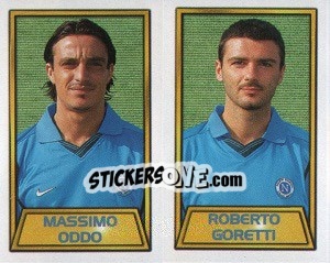 Cromo Massimo Oddo / roberto Goretti - Calcio 2000 - Merlin