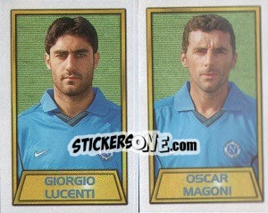 Cromo Giorgio Lucenti / Oscar Magoni - Calcio 2000 - Merlin