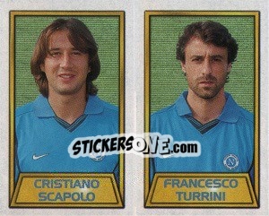 Sticker Cristiano Scapolo / Francesco Turrini - Calcio 2000 n. 537 - Merlin