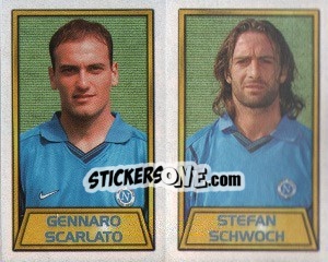 Sticker Gennaro Scarlato / Stefan Schwoch - Calcio 2000 n. 538 - Merlin