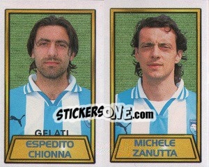 Sticker Espedito Chionna / Michele Zanutta - Calcio 2000 n. 542 - Merlin
