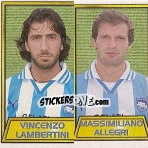 Sticker Vincenzo Lambertini / massimiliano Allegri - Calcio 2000 n. 543 - Merlin