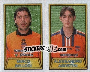 Sticker Mirco Bellodi / Alessandro Agostini - Calcio 2000 n. 549 - Merlin