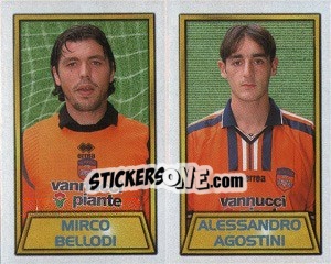 Cromo Mirco Bellodi / Alessandro Agostini - Calcio 2000 - Merlin