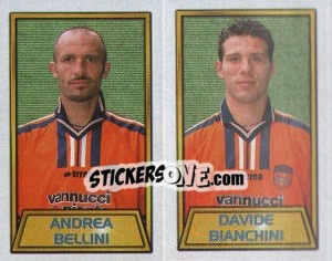 Sticker Andrea Bellini / Davide Bianchini - Calcio 2000 n. 550 - Merlin