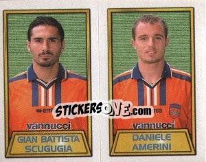 Cromo Gian Battista Scugugia / Daniele Amerini - Calcio 2000 - Merlin