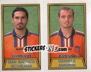 Sticker Gian Battista Scugugia / Daniele Amerini - Calcio 2000 n. 551 - Merlin