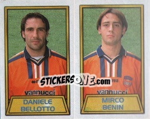 Sticker Daniele Belotto / Mirco Benin - Calcio 2000 - Merlin